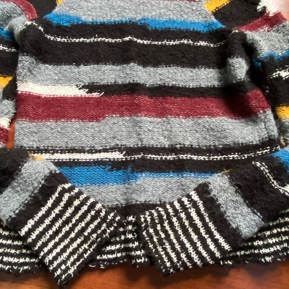 Free people multi  color fuzzy sweater - Picture 8 of 10